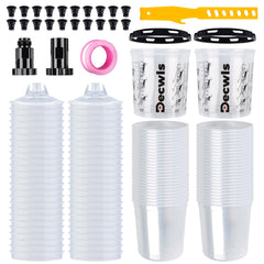 Decwls disposable paint cup system 20oz kit for efficient painting workflow and minimal cleanup.