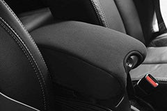 DEDC Jeep Wrangler armrest pad cover closeup shows soft neoprene cushion for elbow comfort.