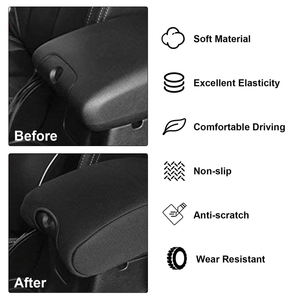 DEDC Jeep interior image showing center console protection against dirt and scratches.