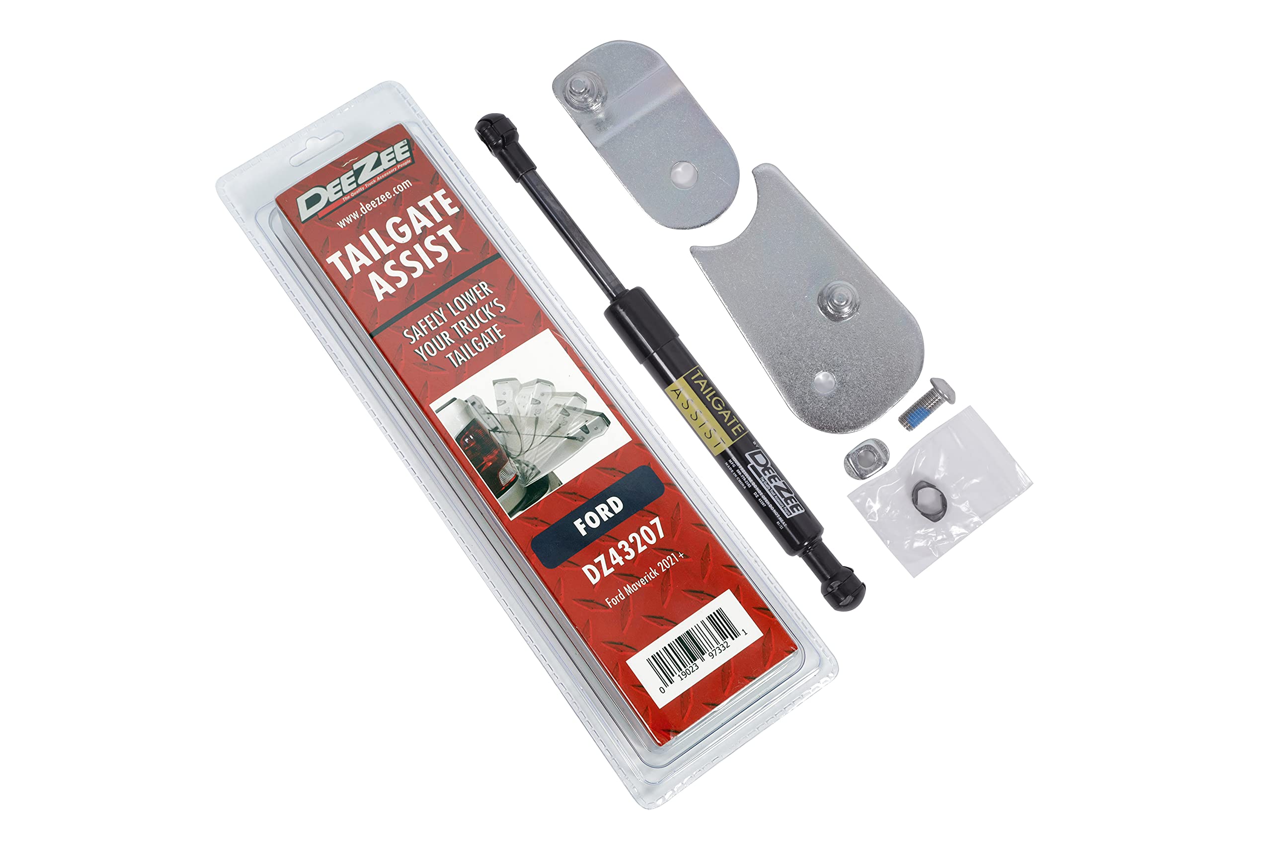 DEE ZEE DZ43207 tailgate assist on Maverick side view enables controlled lowering