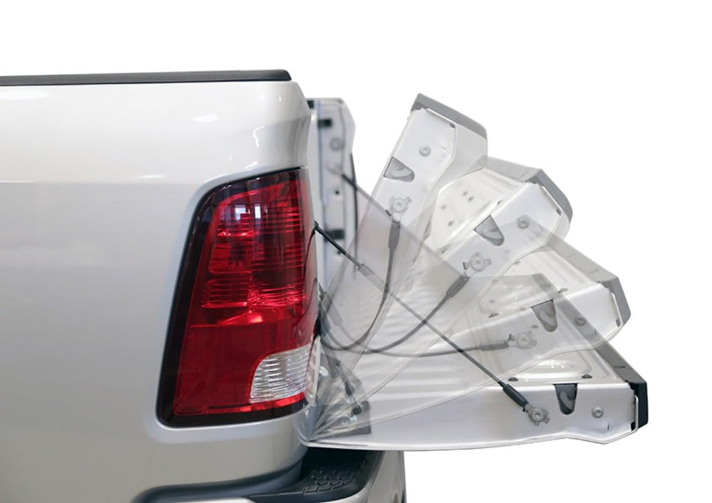 DEE ZEE tailgate assist on RAM 2500/3500 enabling safe easy tailgate drop