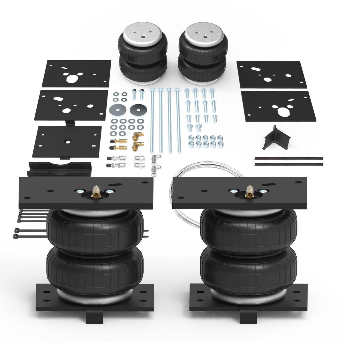 DEEAGLE 5000lbs air bags kit for Dodge Ram 2500 shows load leveling capability