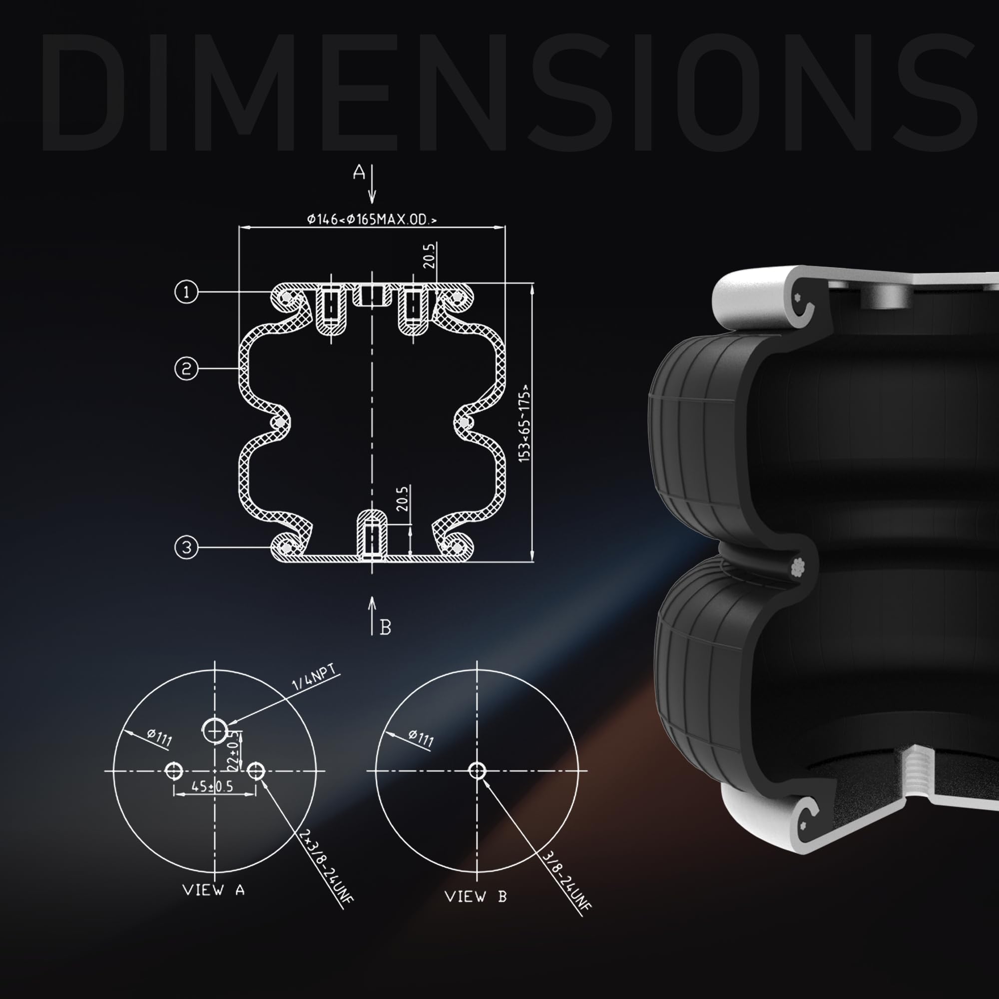 DEEAGLE adjustable air pressure enables precise ride balance for diverse loads.