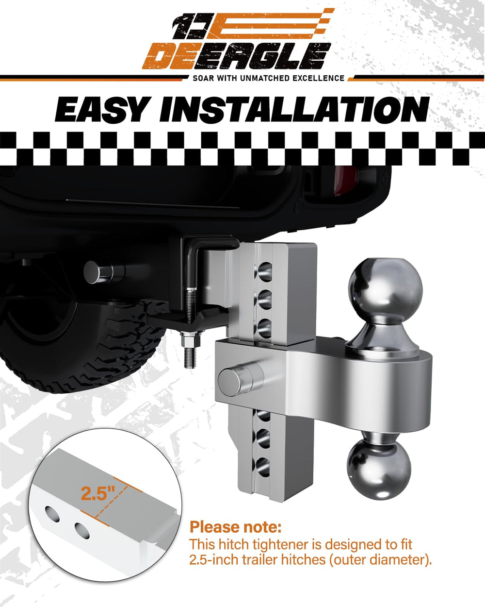 Close-up of the plate and lock assembly with sturdy construction