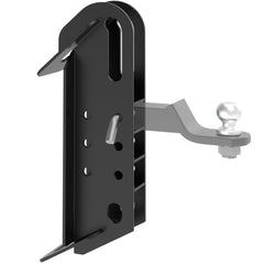 DEEAGLE skid hitch attachment closeup in steel showing durable construction for tough towing