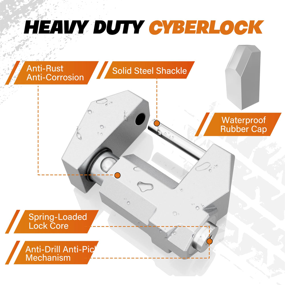 DEEAGLE lock installed on a trailer coupler for secure towing