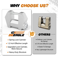 DEEAGLE lock side profile emphasizing sturdy build for transport trailers