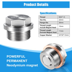 DEEFILL copper washer seals the drain to prevent leaks