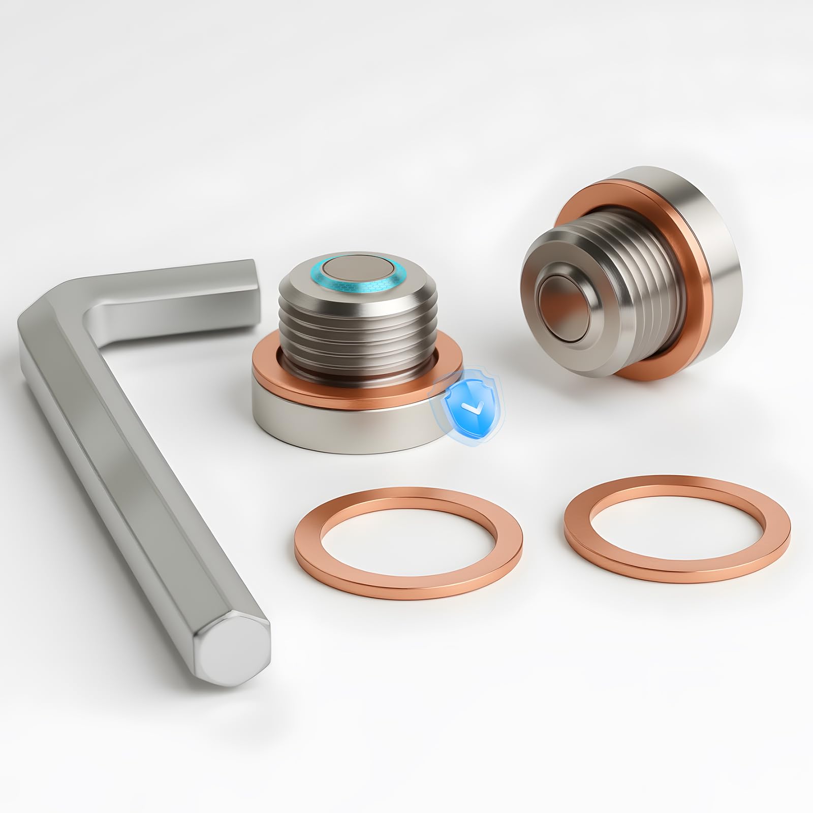 DEEFILL magnetic gearcase plug exterior view for durable ATV maintenance.