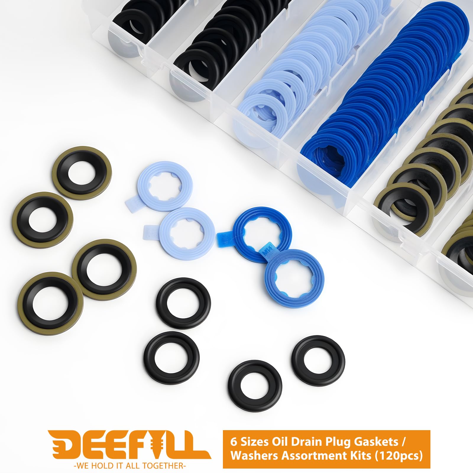 DEEFILL nylon gasket 24x14mm for M14, durable