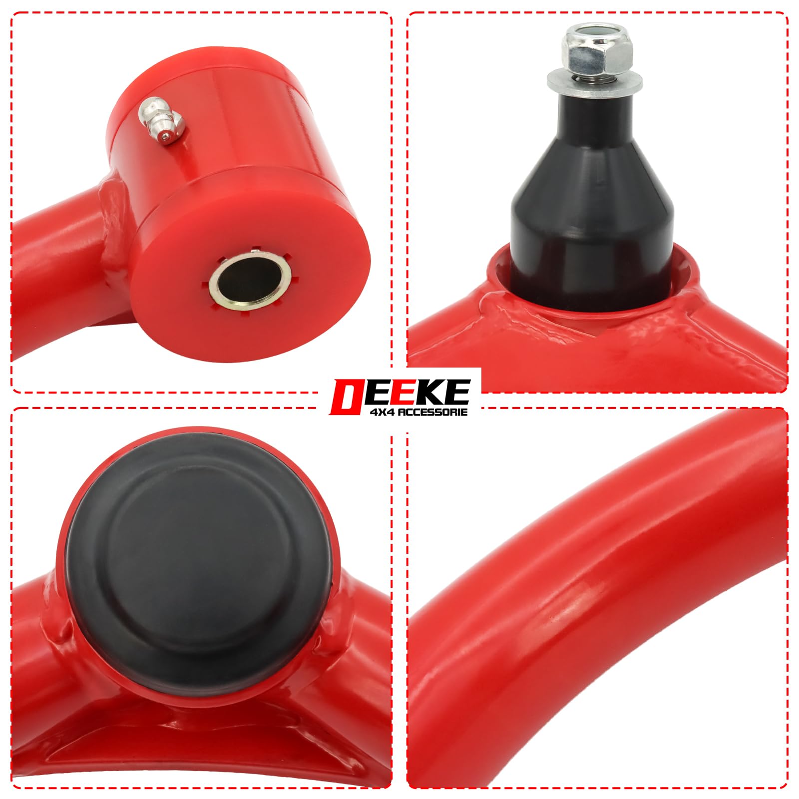 DEEKE 4X4 kit includes two arms with ball joints pressed in.