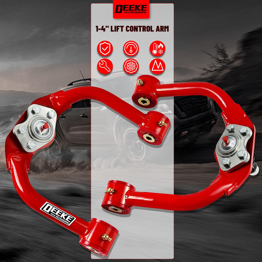 Packaged DEEKE 4X4 front upper control arms set for Jeep WK/XK installation