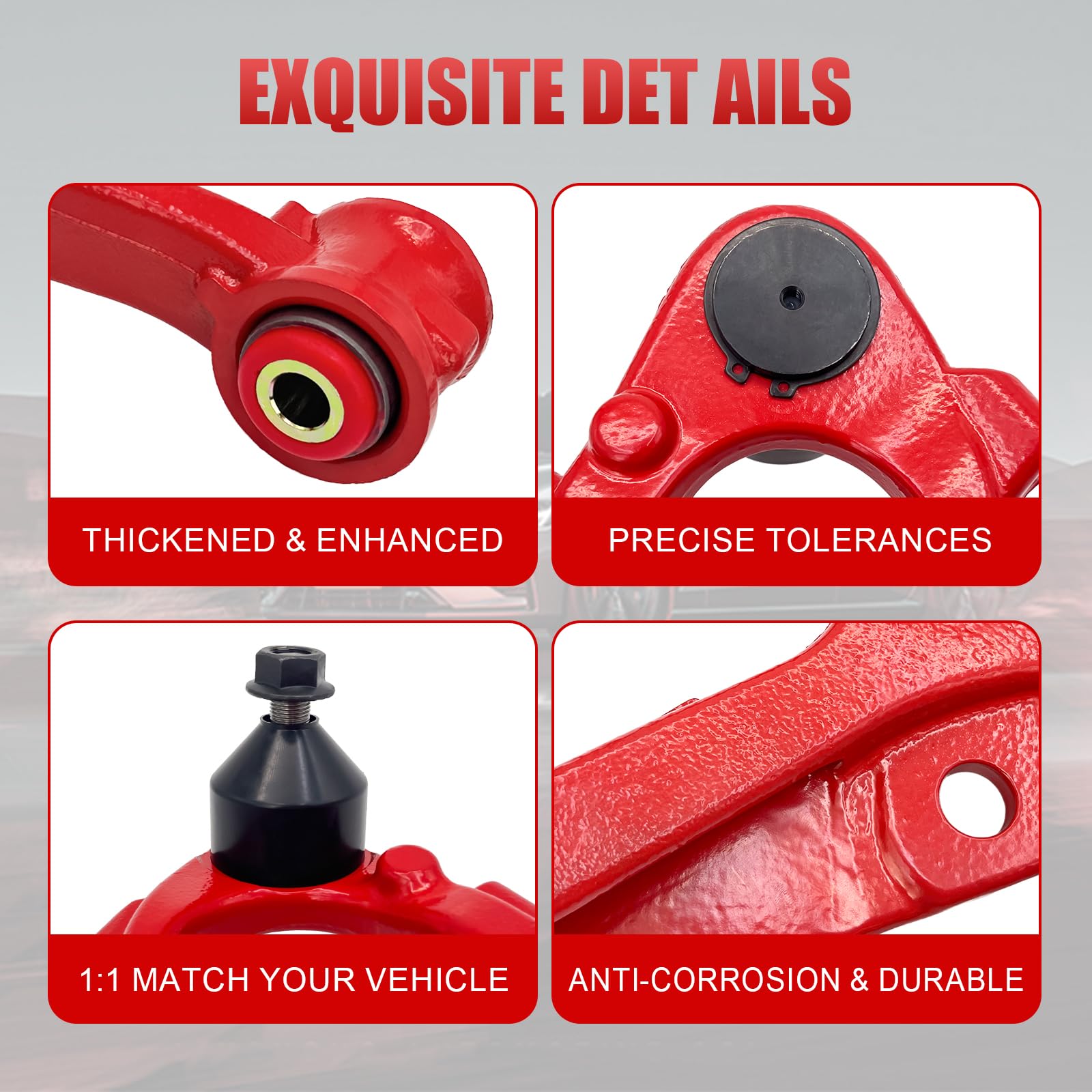 DEEKE 4x4 suspension kit packaging showing complete 4-piece replacement