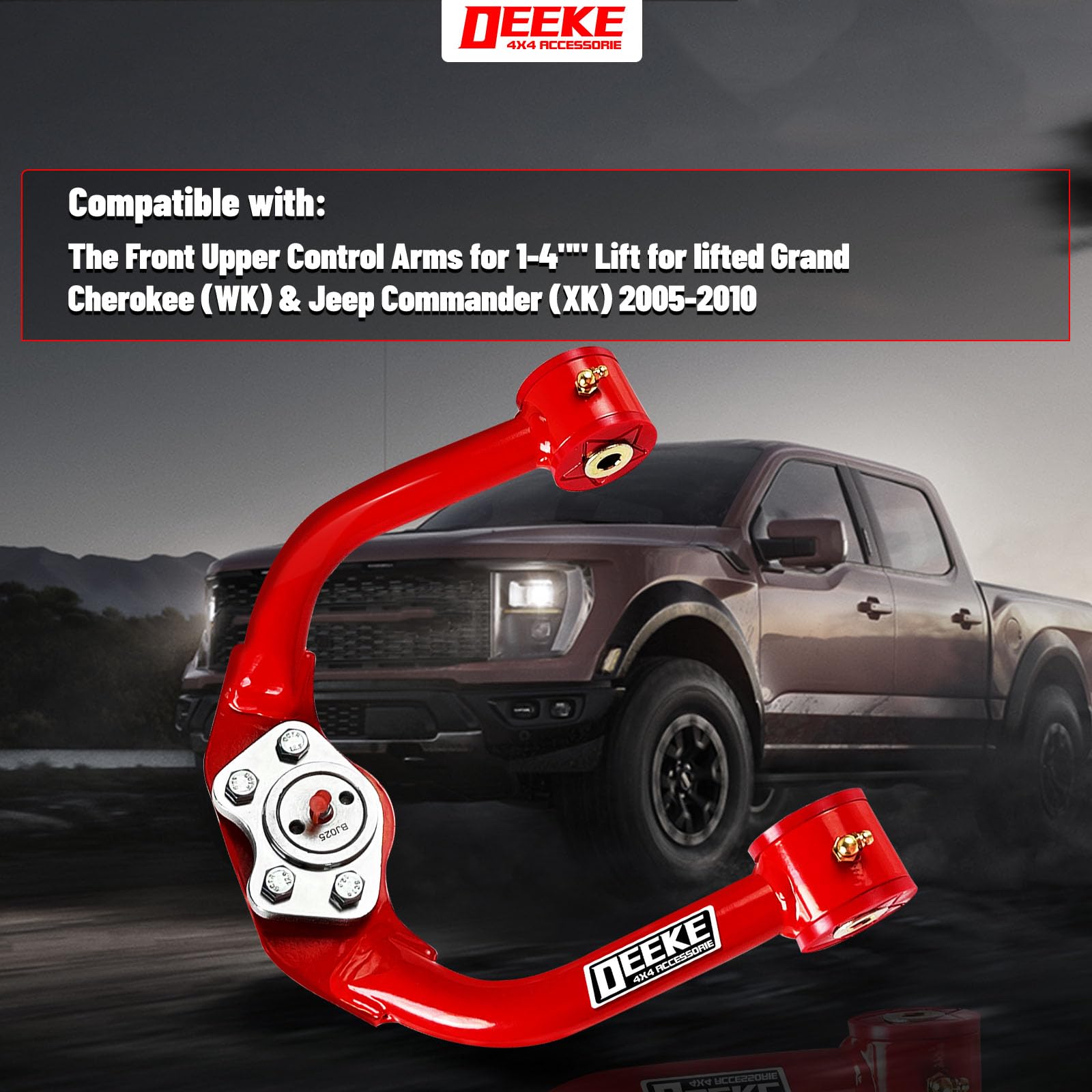 DEEKE 4X4 upper control arm ball joint connected for Jeep WK/XK