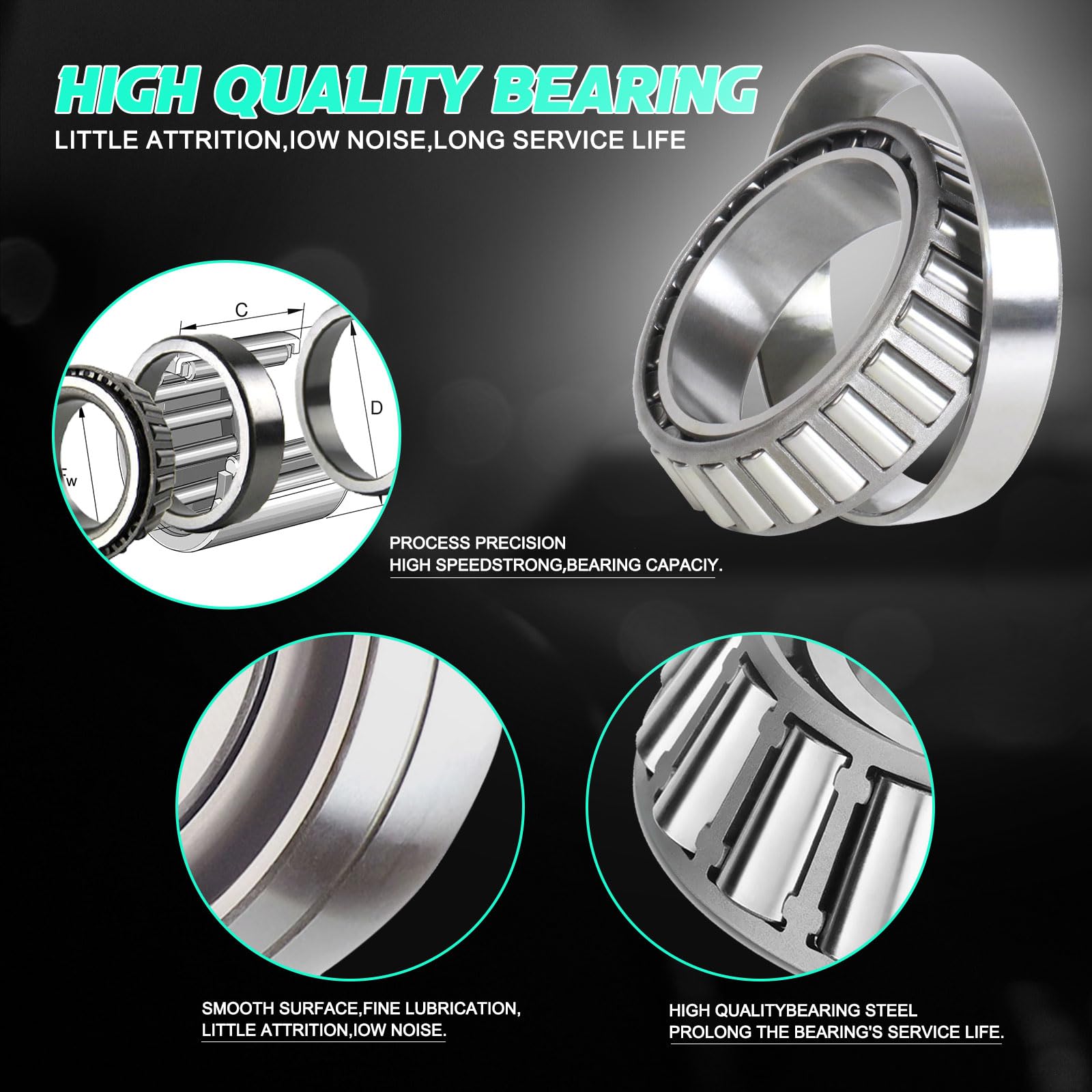 DEEPDREAM spindle nuts provide secure axle fit.
