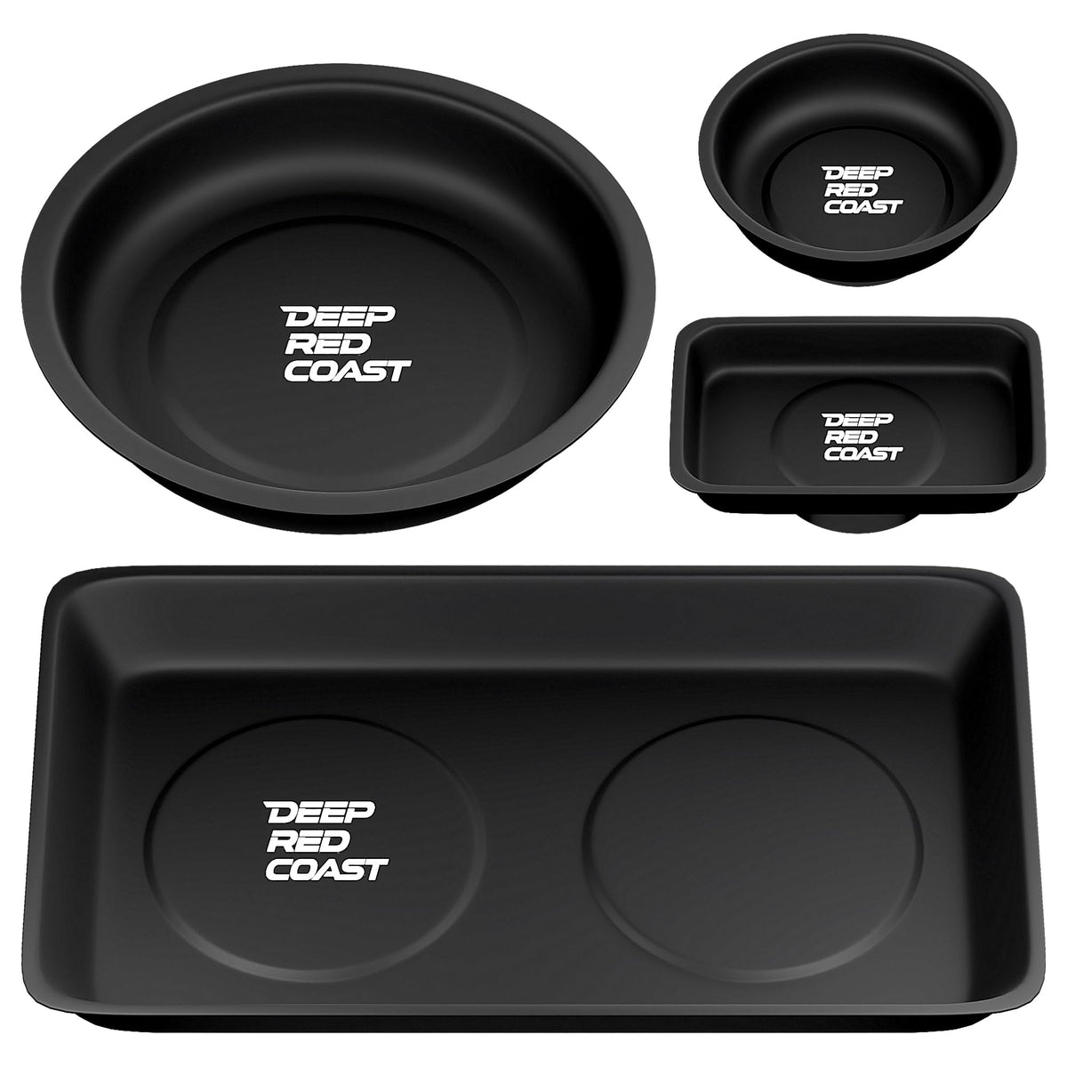 DEEPREDCOAST magnetic tray 3in round on toolbox keeps screws secure.