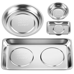 DeepRedCoast 3in round magnetic tray holds small parts securely during repairs.