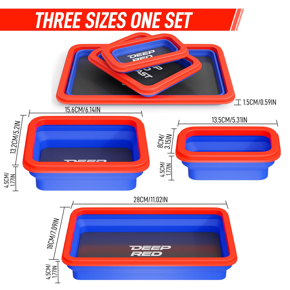 Deepredcoast silicone trays offer flexible, durable storage and surface protection.
