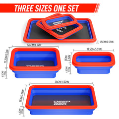 Deepredcoast silicone trays offer flexible, durable storage and surface protection.