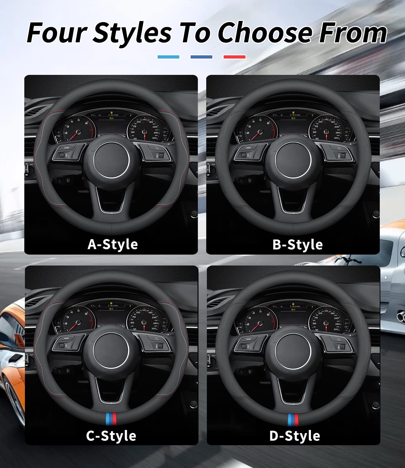 Deer Route non-slip plaid inner layer keeps steering stable.