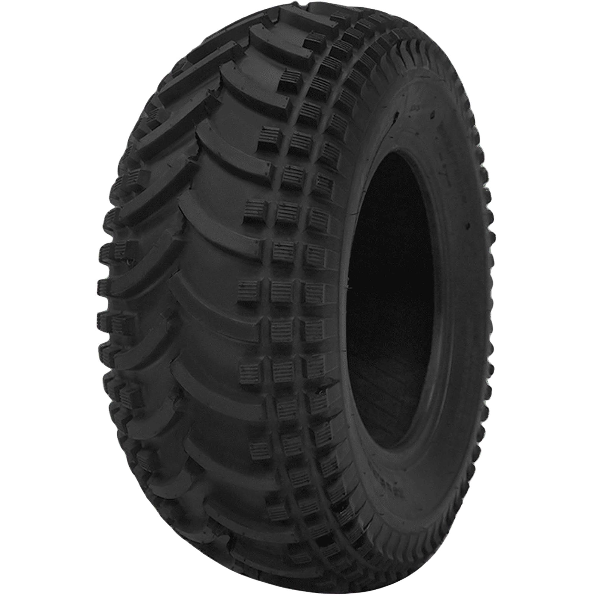 Deestone D930 ATV/UTV tire side view with rugged tread for mixed terrain