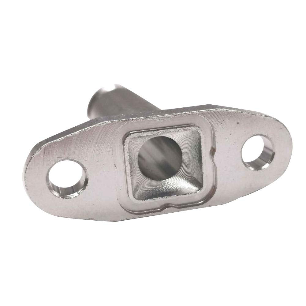 DEF Aluminum alloy flange with anodized surface resists rust and wear.