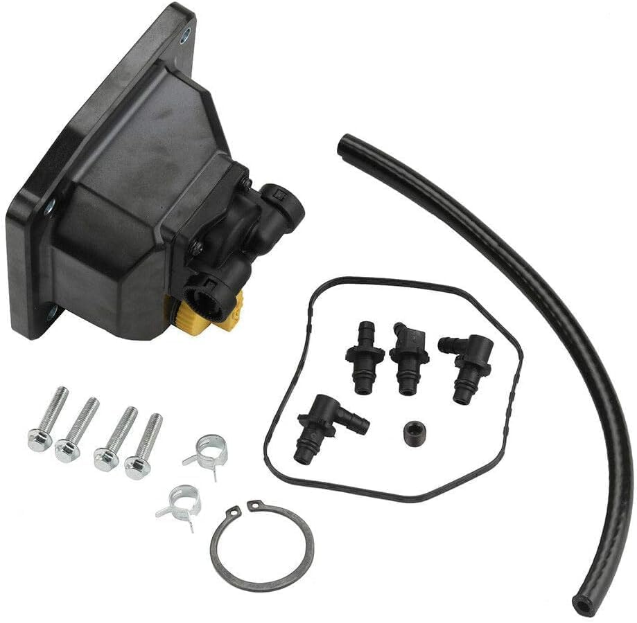 DEF fuel pump kit components laid out for easy inspection and planning