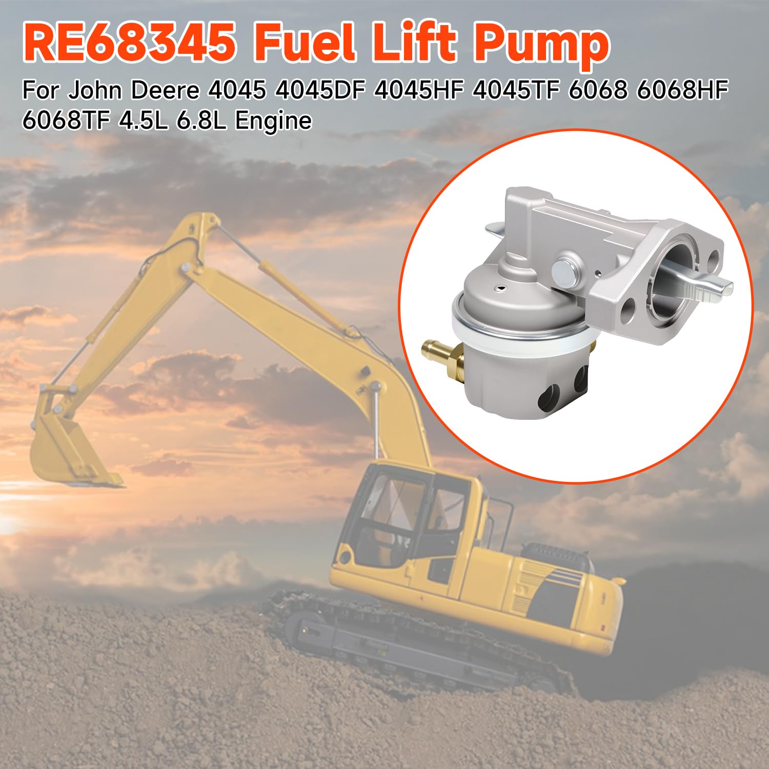 DEF RE68345 packaged in box; new hardware ensures tidy installation.