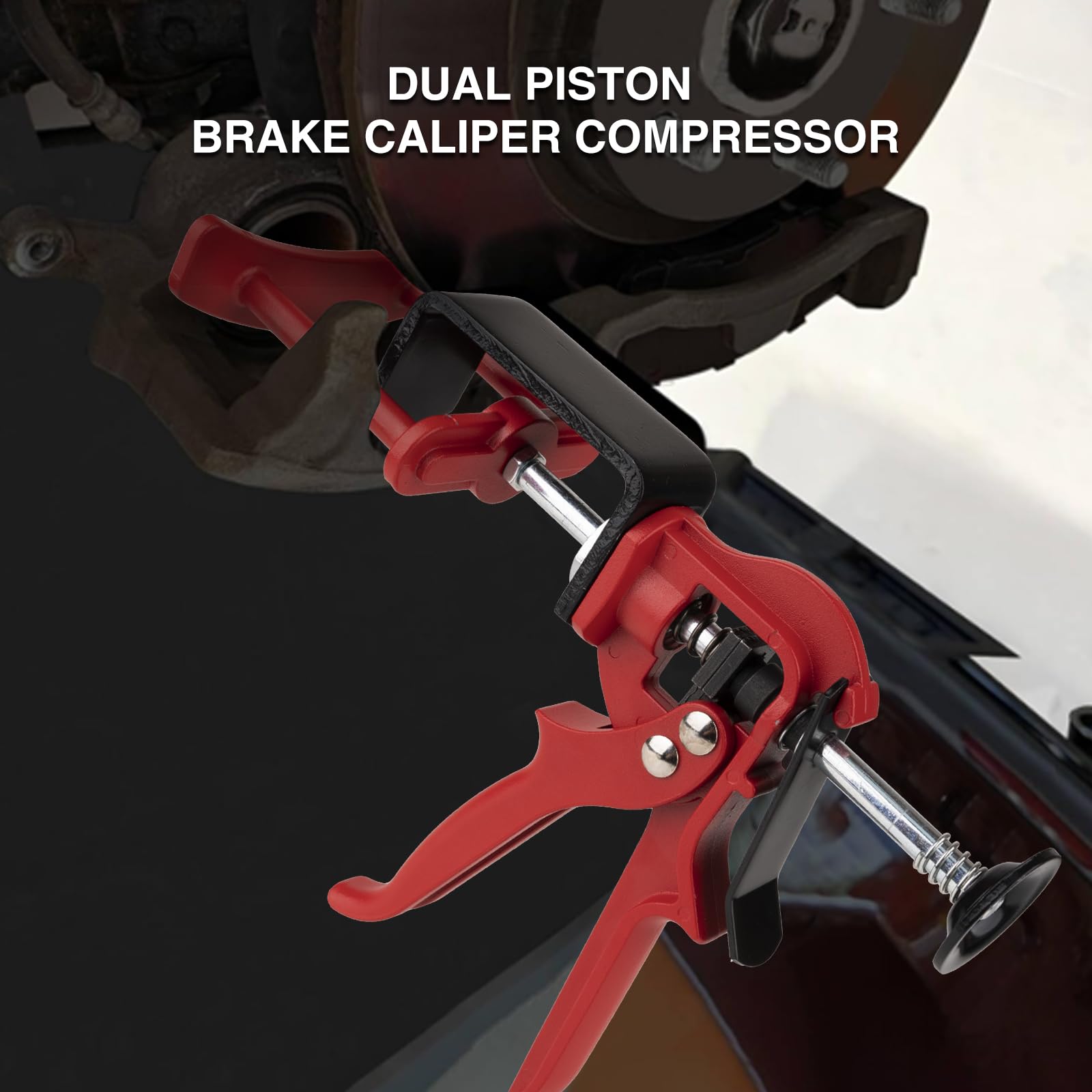 Defabee aluminum handle design reduces fatigue during brake service.