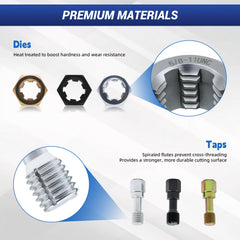 Anti-rust coating keeps tools durable through frequent use.