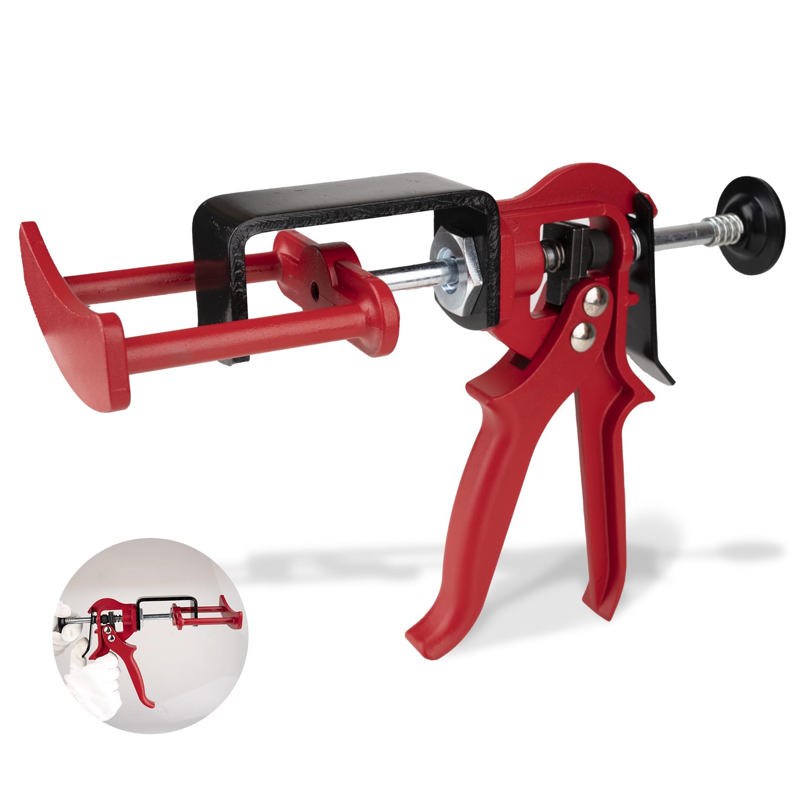 Defabee dual-piston brake caliper compressor for quick pad replacement on most cars.