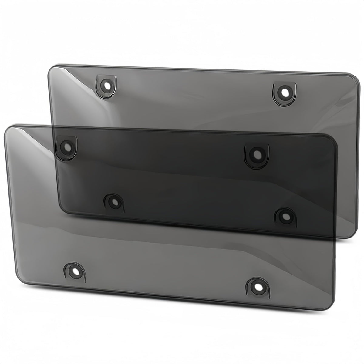 DEFEK license plate frame front view shows UV protection and durable ABS construction.