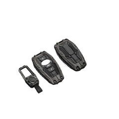 DEGEMEEN heavy zinc key fob cover front view protects Subaru key and adds style