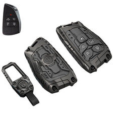 DEGEMEEN key fob cover in a shiny zinc design enhances style and protection.