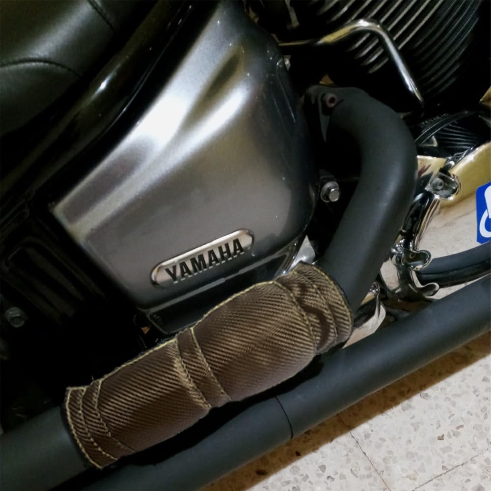 Close-up of fabric and titanium outer layer highlights heat resistance