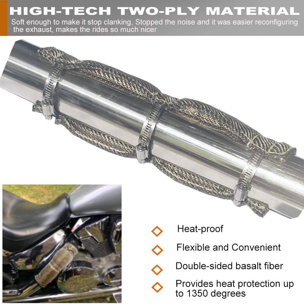 DEGEOBERLIN heat shield on muffler provides radiant heat protection