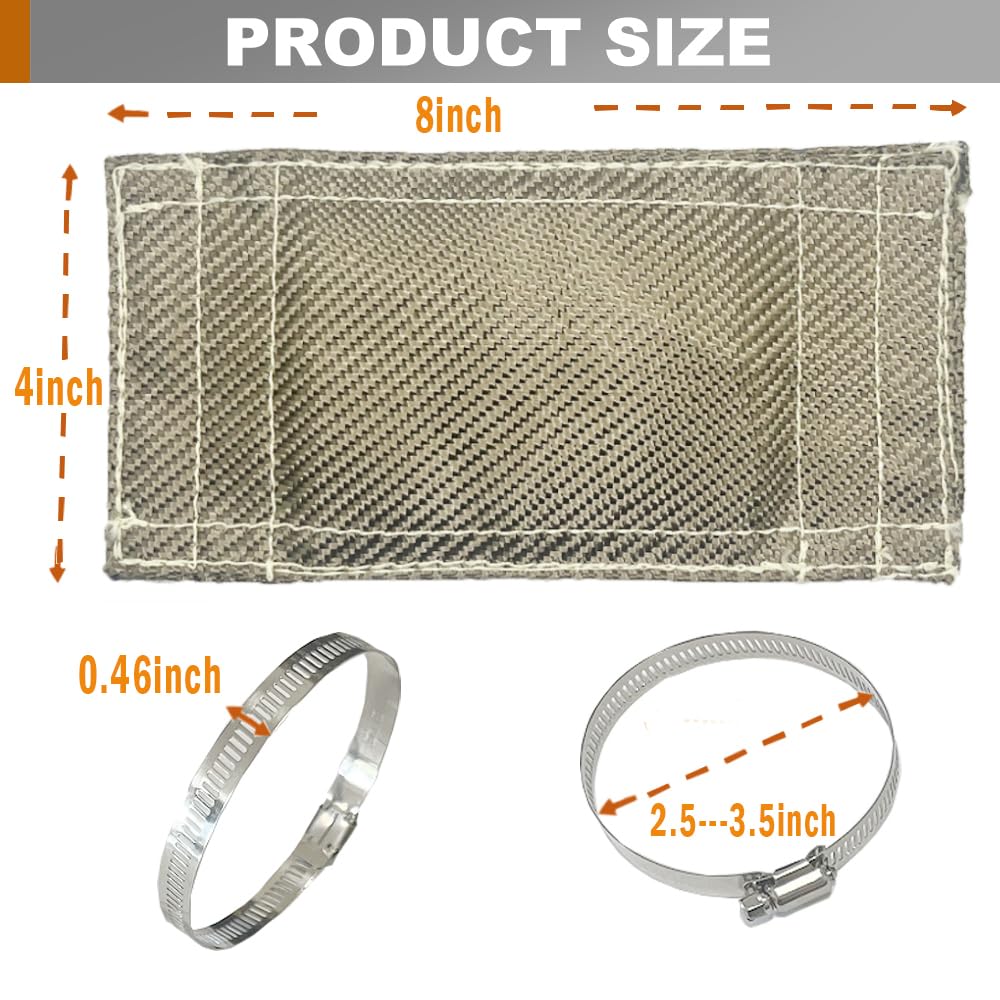 Stainless steel clamps included for quick secure mounting with the shield