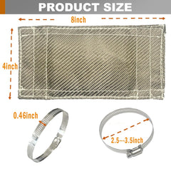 Stainless steel clamps included for quick secure mounting with the shield