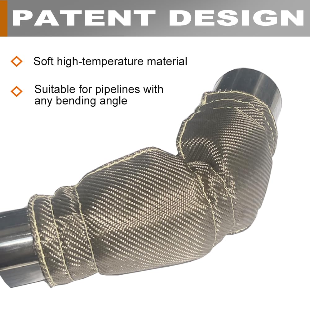 DEGEOBERLIN motorcycle exhaust fitment with heat shield in place