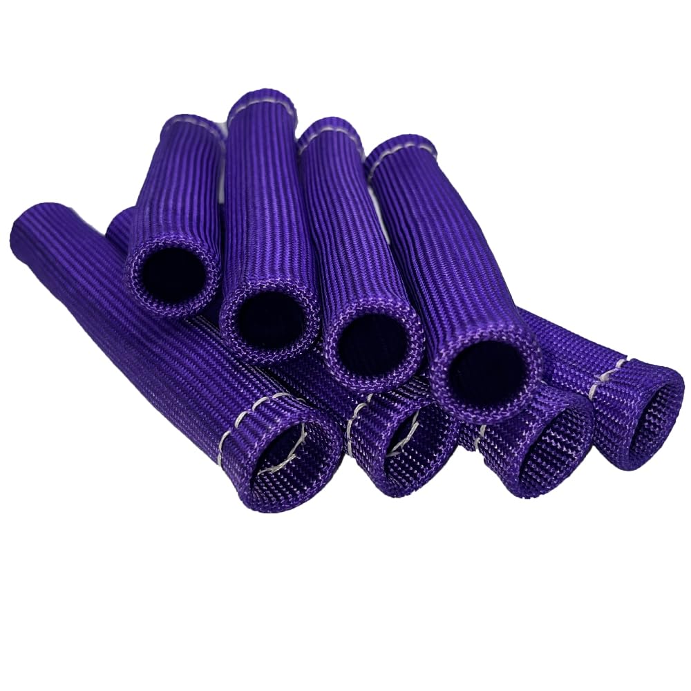 DEGEOBERLIN purple sleeve shown during installation for a secure fit.