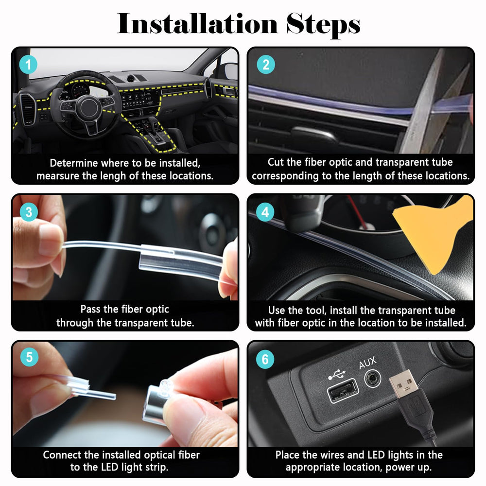 DEHERANE universal-fit interior lighting fits most cars, trucks, and SUVs.