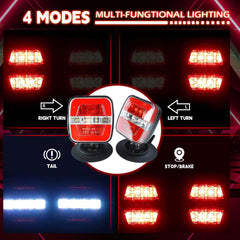 DEJ magnetic plates for non-metal surfaces provide secure trailer light mounting.