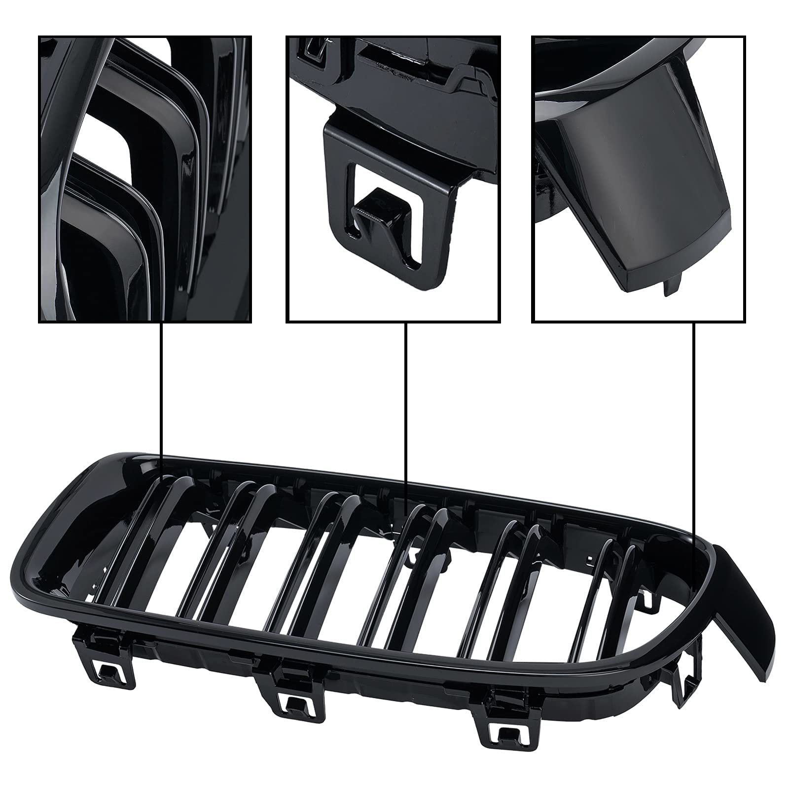 DEKEWEI ABS F30 grill elevates exterior styling for a luxury BMW look.
