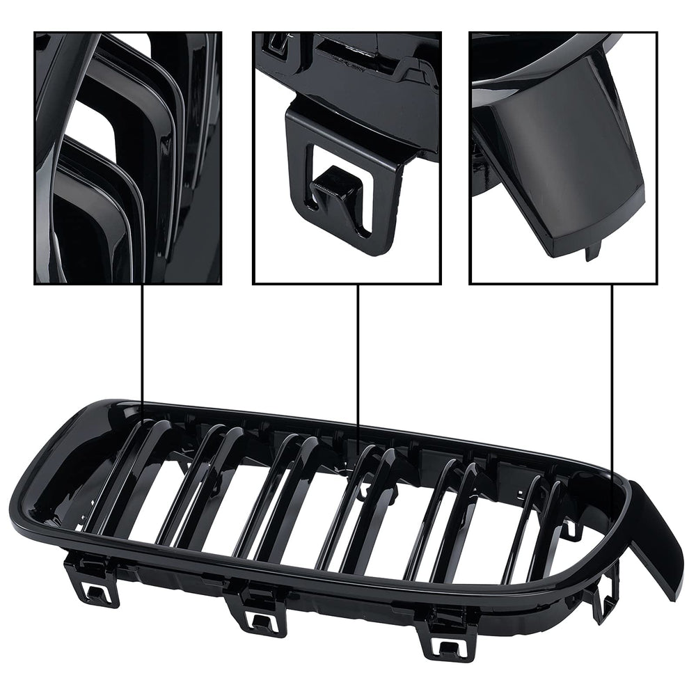 DEKEWEI ABS F30 grill elevates exterior styling for a luxury BMW look.
