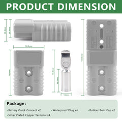 Delgada silver plated copper terminals for high conductivity