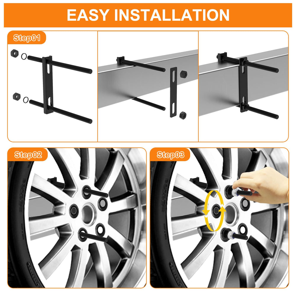 Delmoar bolt pattern adjustment detail for 4, 5, and 6 lug wheels