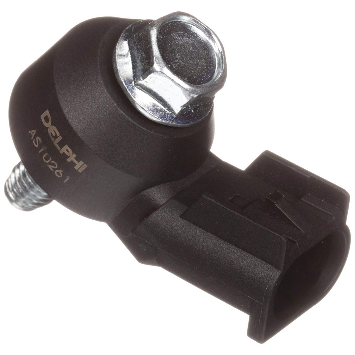 Delphi AS10261 knock sensor front view for precise engine knock detection