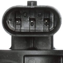 Delphi crankshaft sensor electrical connector close-up for secure electrical connections.