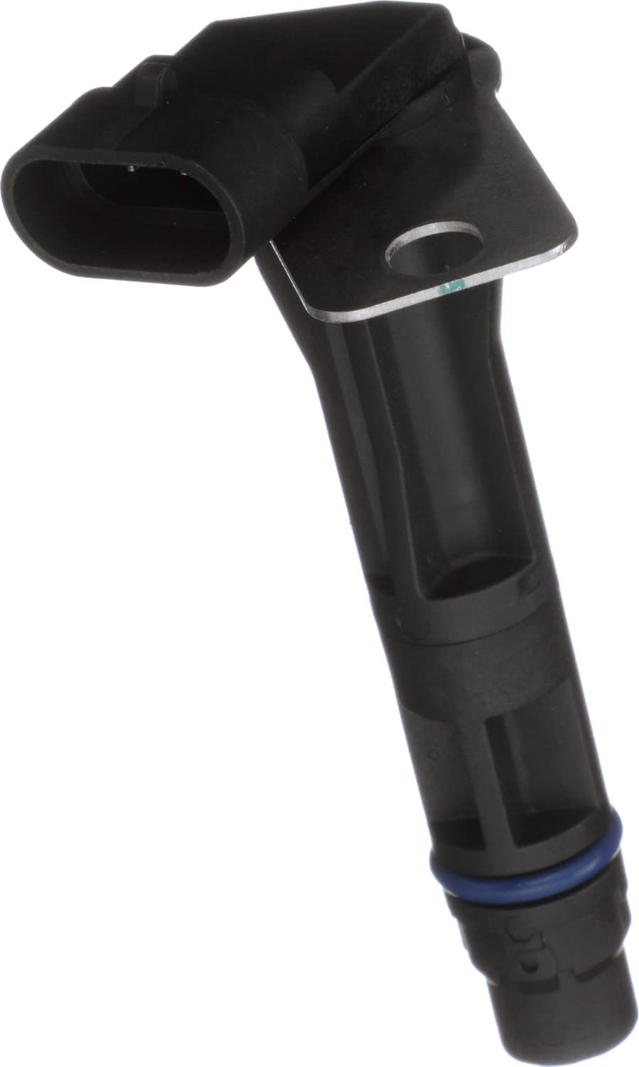 Delphi camshaft position sensor front view for precise timing signals.