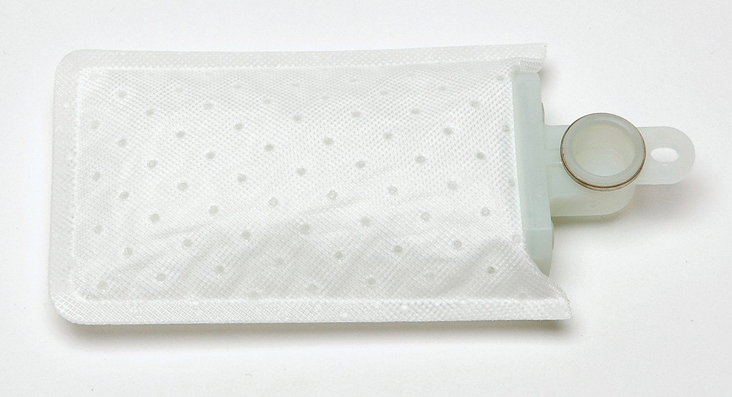 Delphi FS0093 fuel pump strainer side view, highlighting compatibility with electric pumps